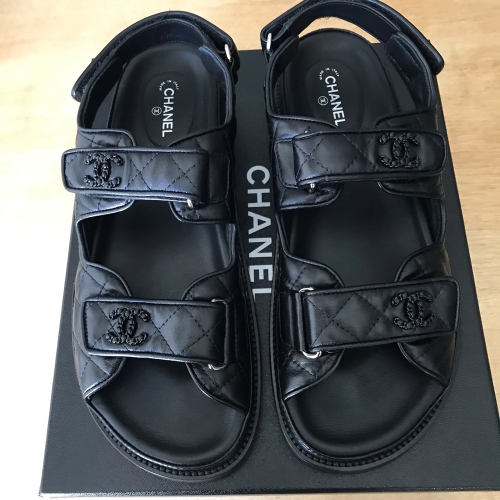 Authentic NEW Chanel Dad Sandals